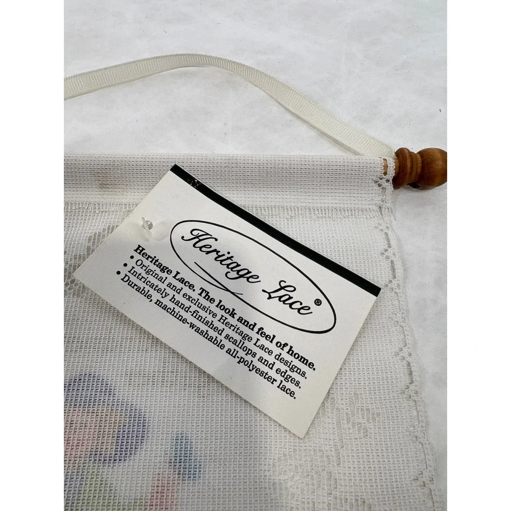 Vintage Heritage‎ Lace Plant Kindness Gather Love Wall Hanging Banner Off-White